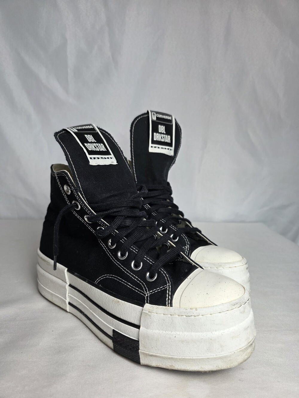 Rick Owens X Converse DRKSHDW DRKSTAR Chuck Taylor High Top Platform W9 M7